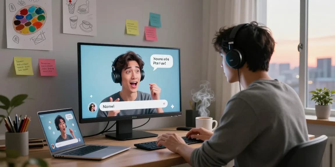 Engaging conversation with nsfw ai character in a vibrant digital workspace, showcasing interaction elements and creativity.