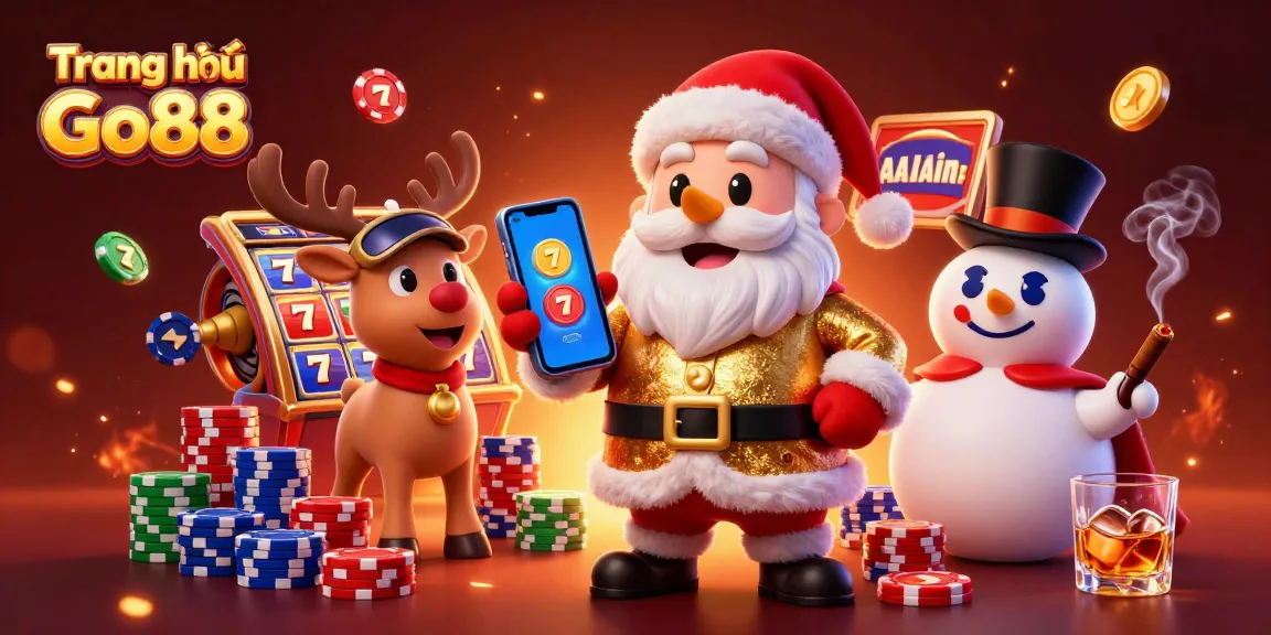 Experience the excitement at Trang chủ Go88 with dynamic slot reels and cartoon characters in a lively casino.