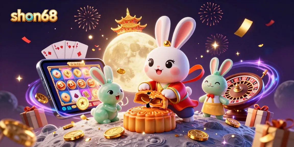 Experience shon68’s exciting journey as the moon rabbit reveals hidden poker chips while celebrating milestones.